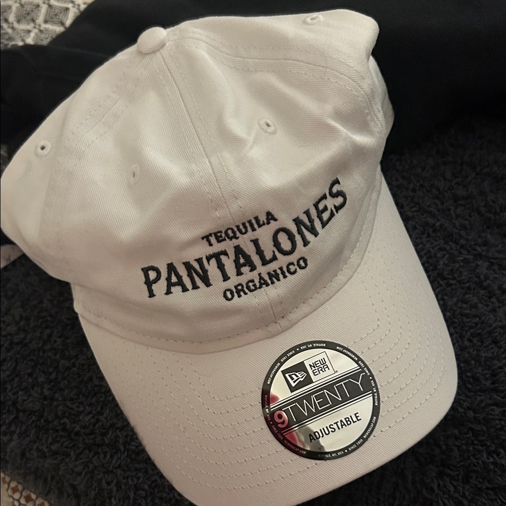 New Era White 9TWENTY Cap with Black Embroidery Tequila Pantalones
